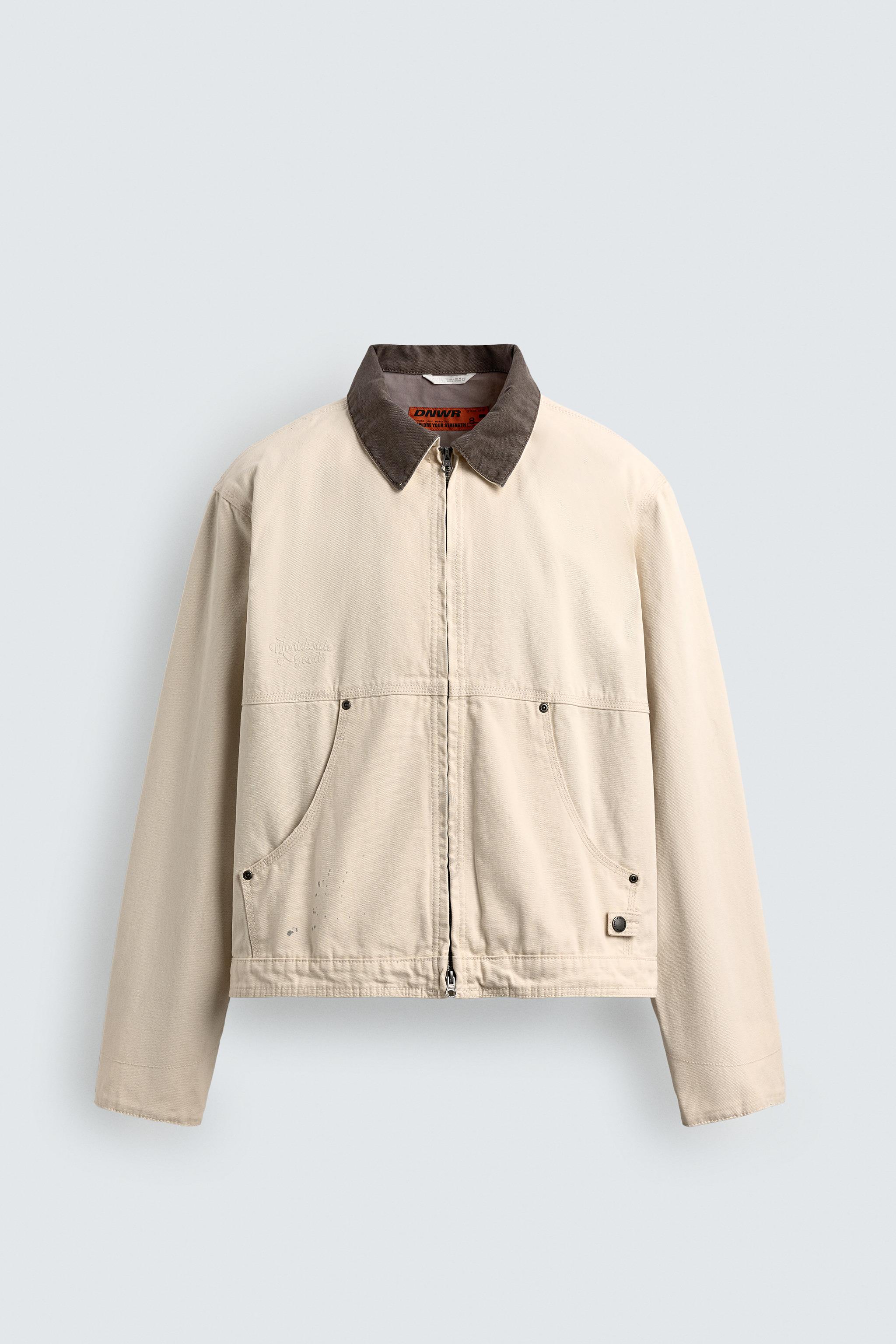 CONTRAST COLLAR JACKET